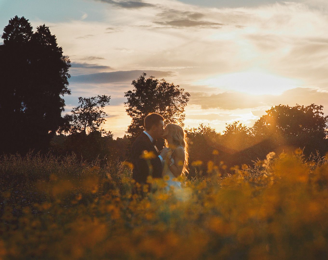 Beautiful Wild Meadow Ceremony, a Coworth Park Wedding