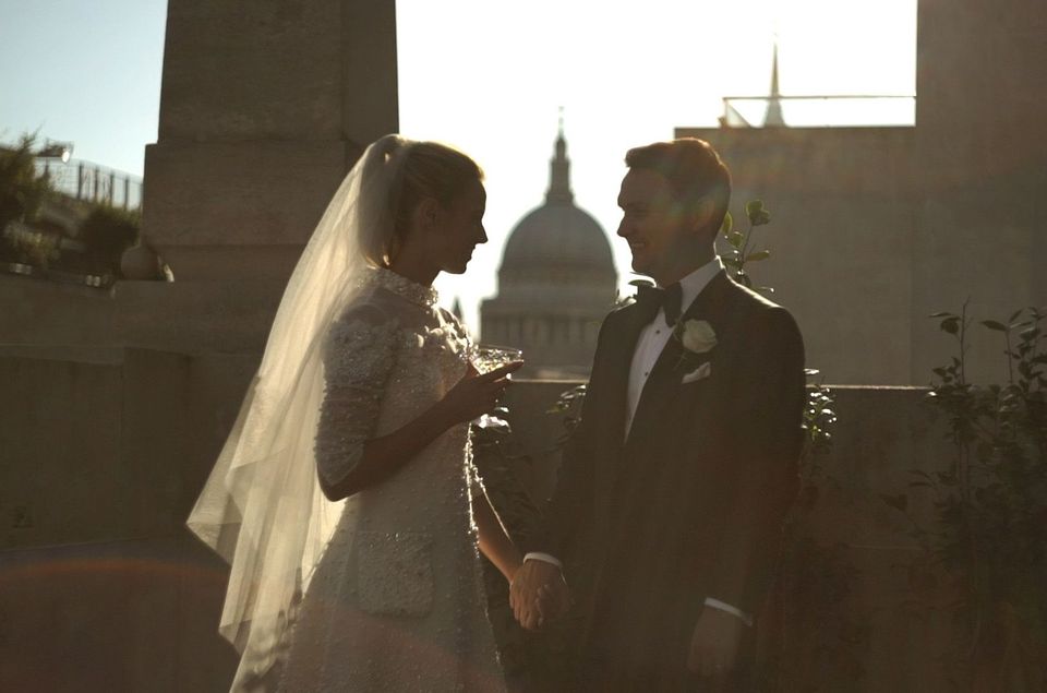 A Short Dress at The Ned London Wedding