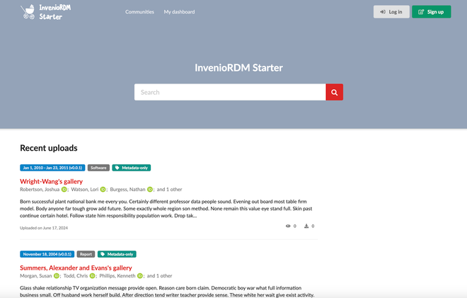 Image of: Announcing InvenioRDM Starter Beta
