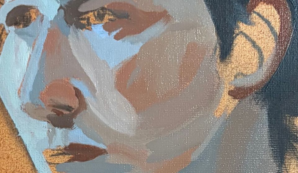 WIP Painting: Random internet portrait