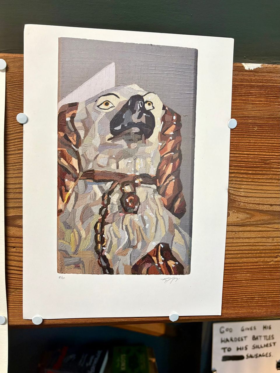 A Staffordshire Spaniel Ornament for my Art Beam