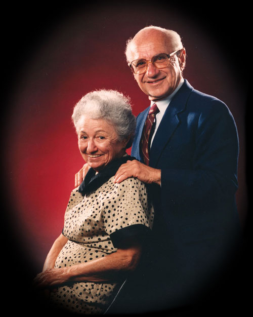 photo of Milton Friedman and Rose Friedman together