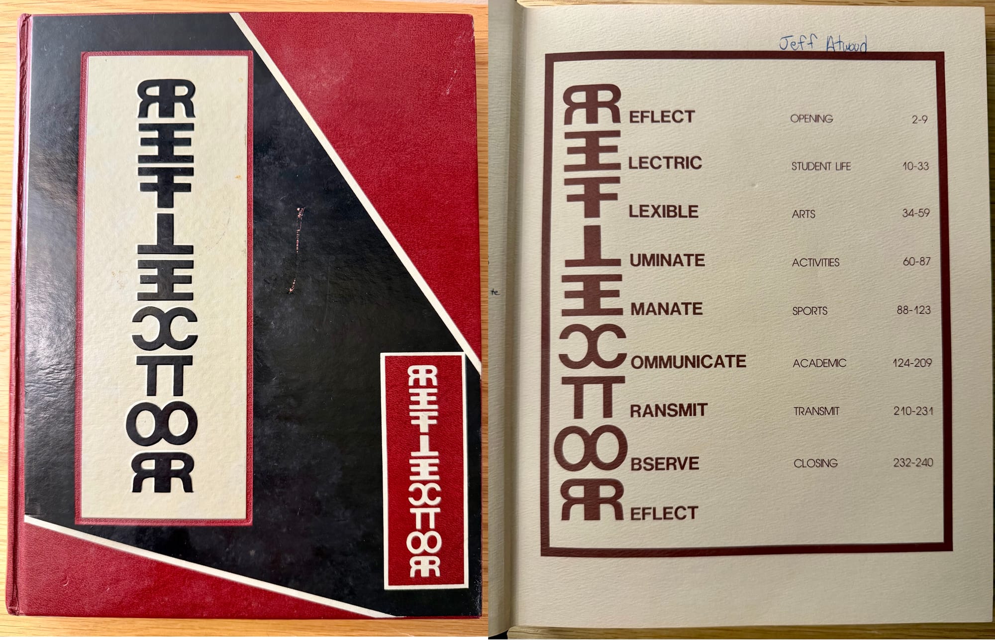 Front cover and first inside page of the Thomas Dale High School 1986 yearbook