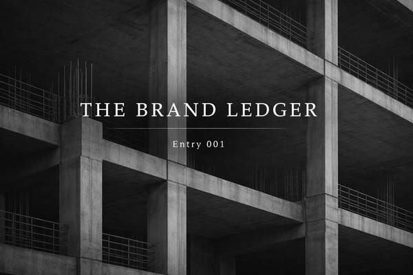 The Brand ledger, a picture of a building being built same as a brand.