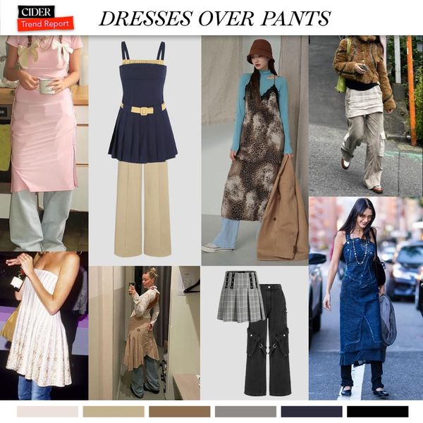 Dresses Over Pants: The Quirky Y2K Trend Is Back