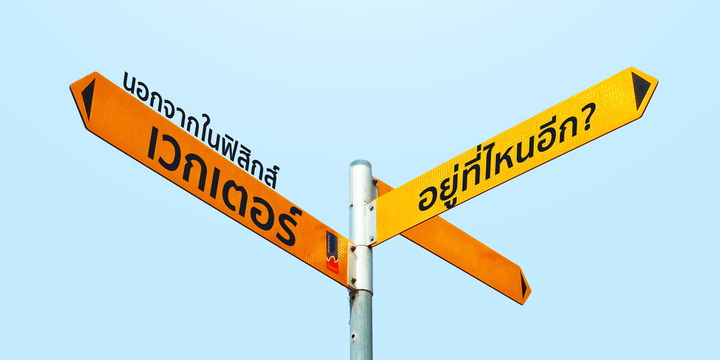 นอกจากใจฟิสิกส์ เวกเตอร์อยู่ที่ไหนอีก?