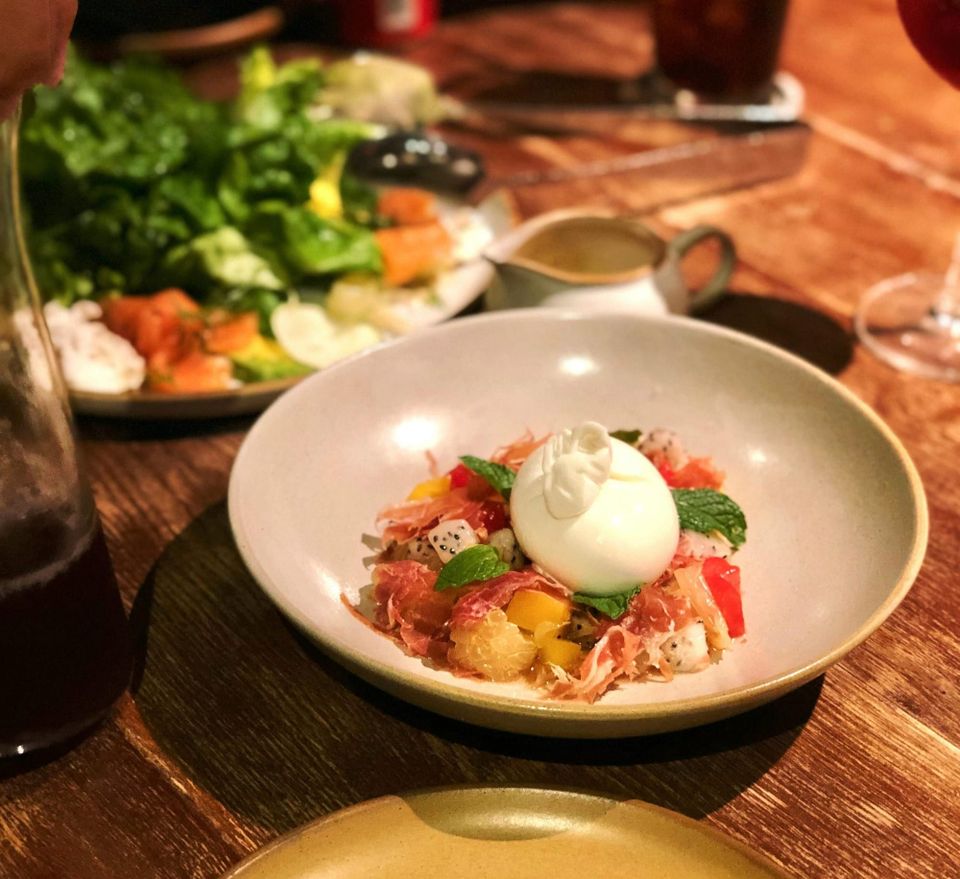 a burrata salad, a short story