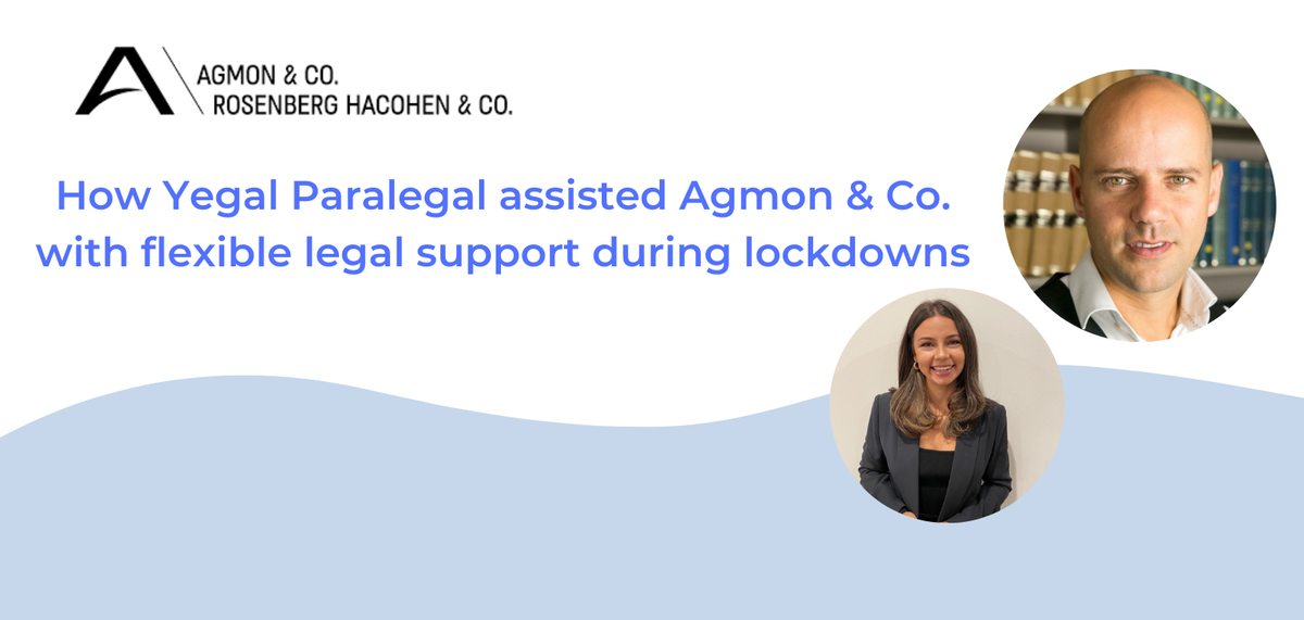 Yegal Paralegal Isabelle Nicolas with Agmon & Co