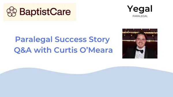 Paralegal Success Story - Curtis O'Meara