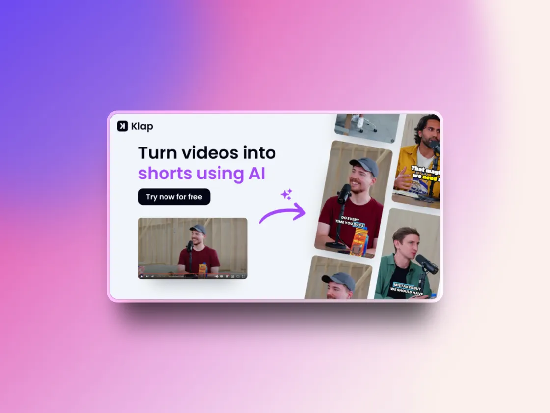 More Content. Less Work. Zero Editing.