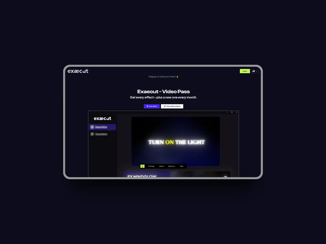 Exaecut: High-Performance Video Effects Built Like Game Engines