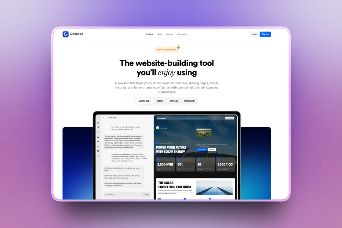 Onepage Review: Can Its AI Builder Make a Website Worth Keeping?