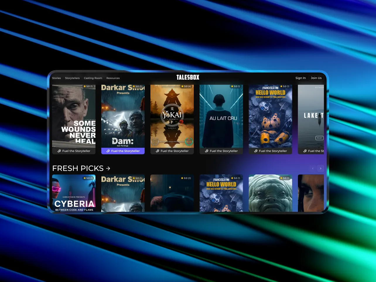 Talesbox: The Search for an AI Cinema Ecosystem