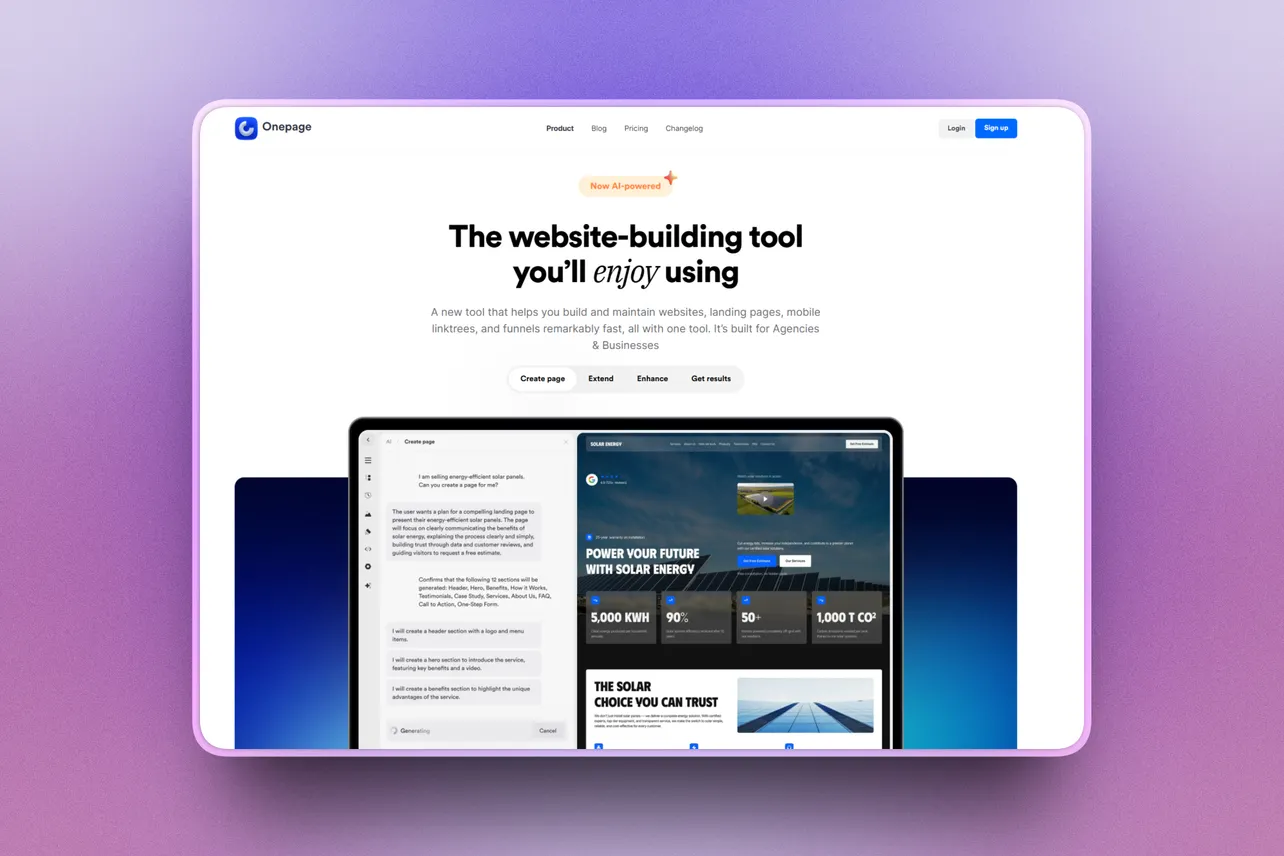 Onepage Review: Can Its AI Builder Make a Website Worth Keeping?