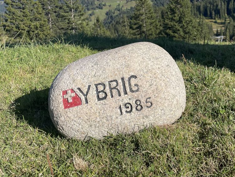 The Ybrig Stone on the Ibergeregg mountain pass.