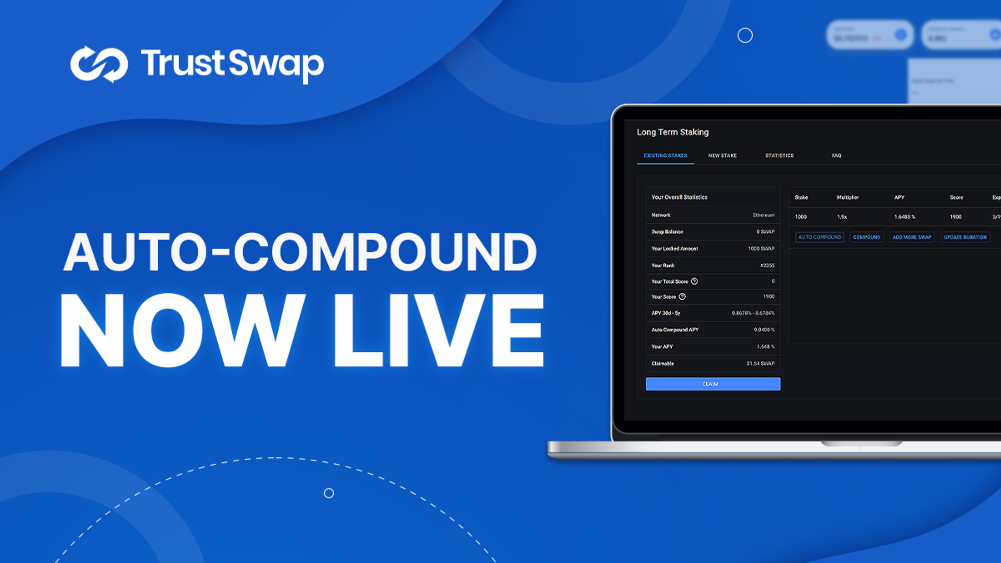 Auto-Compounding Now Live for $SWAP Stakers