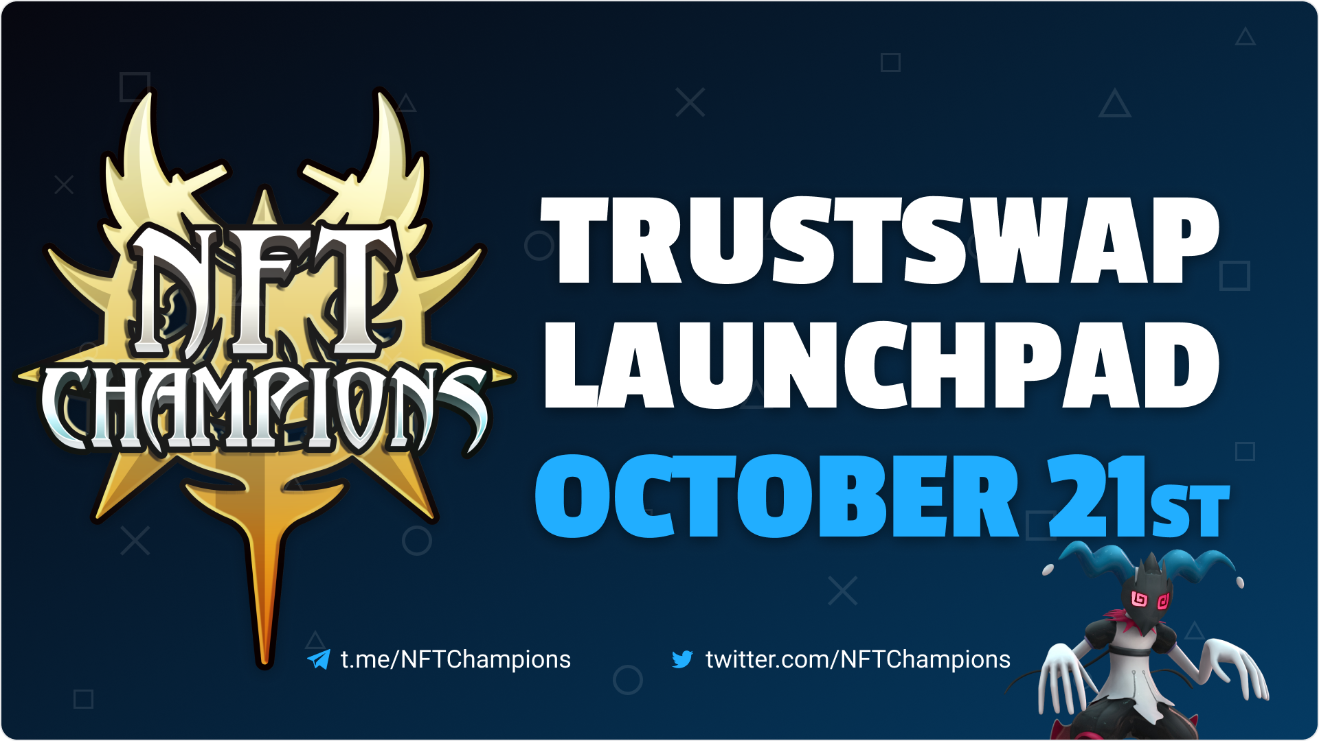 NFT Champions Announces October 21st Token Sale on TrustSwap Launchpad