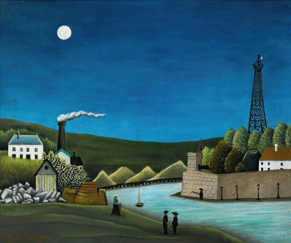 A painting La Seine À Suresnes by Henri Rousseau
