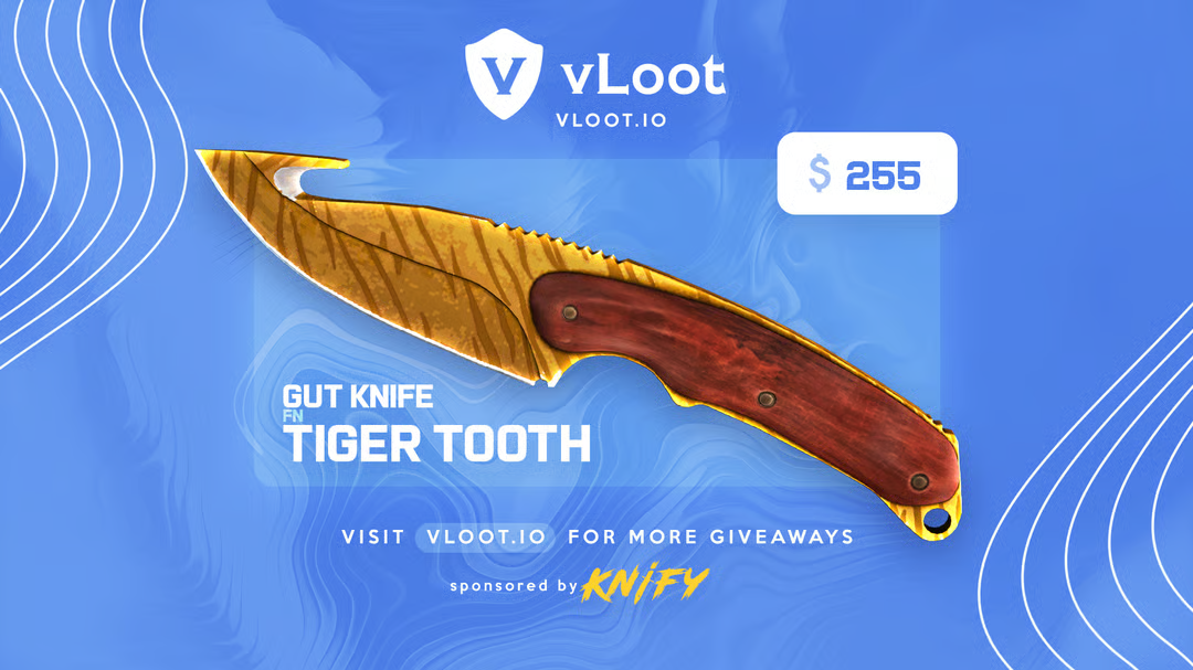 Free Gut Knife Tiger Tooth 2025