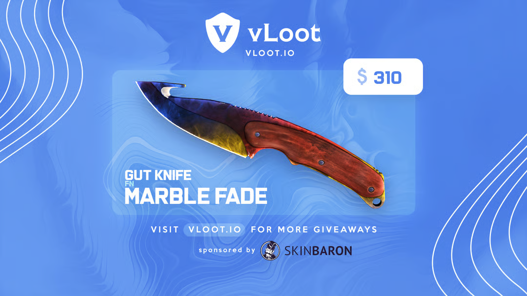Free Gut Knife Marble Fade 2025
