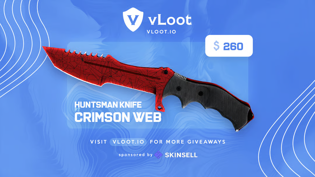 Free Huntsman Knife Crimson Web 2025