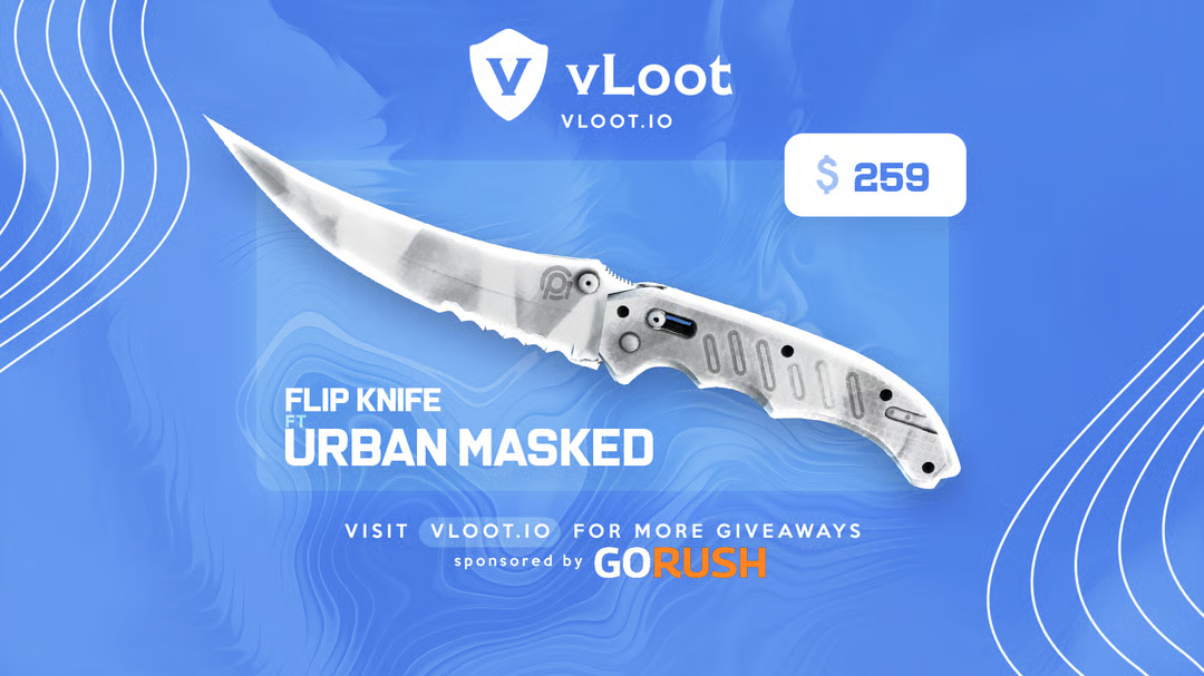 Free Flip Knife Urban Masked CS2