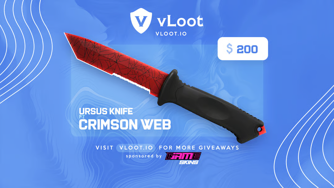 Free Ursus Knife Crimson Web CS2