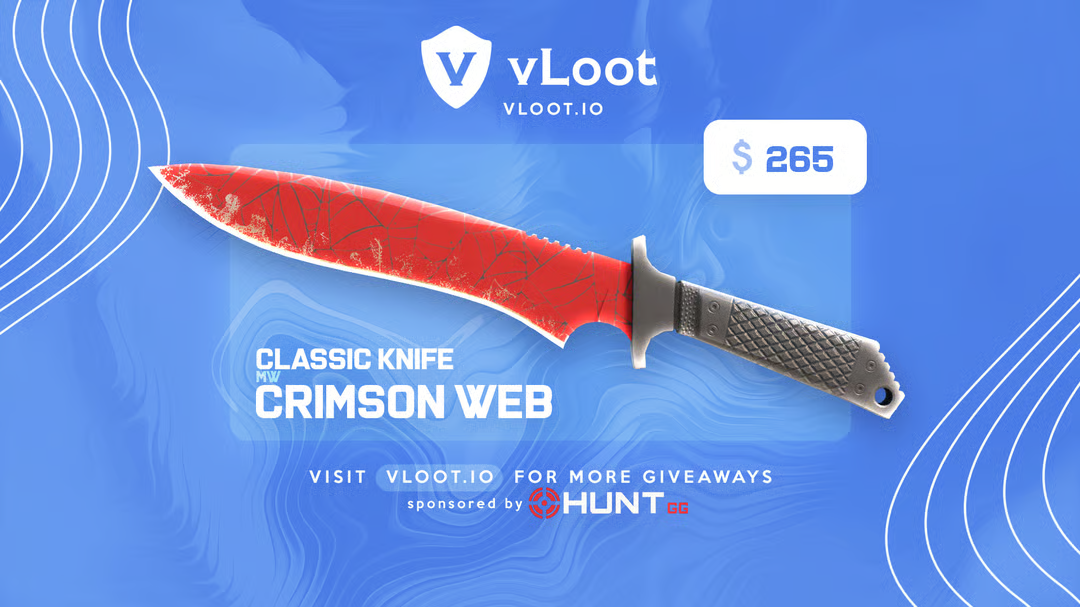 Free Classic Knife Crimson Web CS2 June 2026