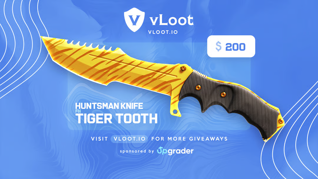 Free Huntsman Knife Tiger Tooth CS2 2026