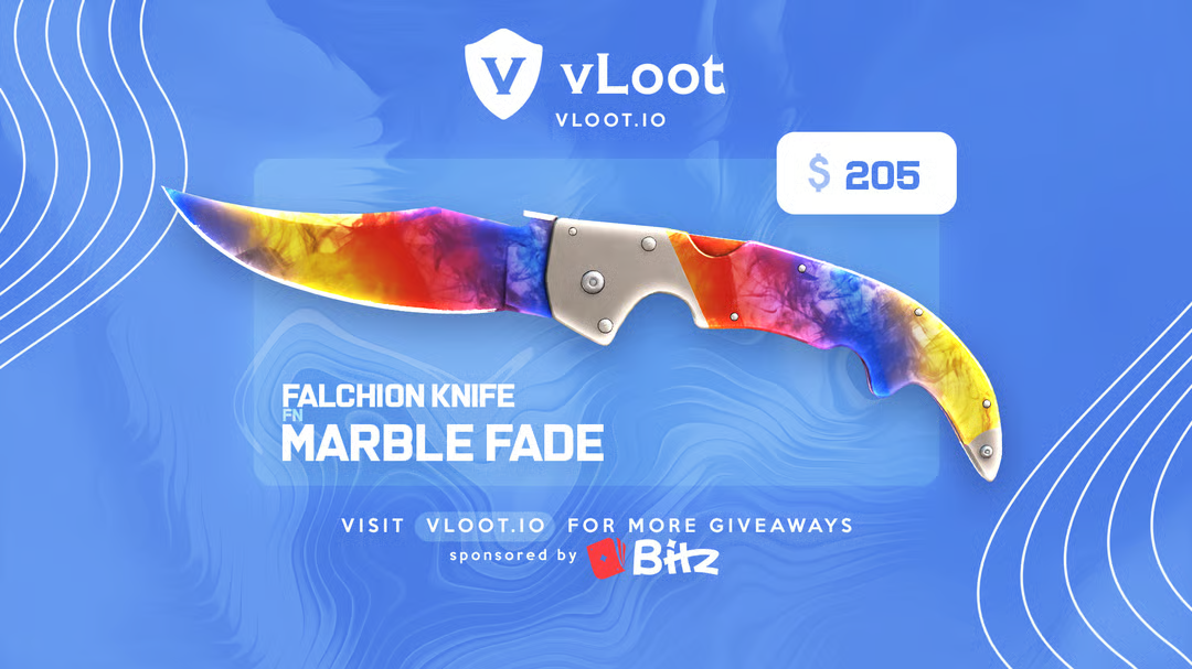 Free Falchion Knife Marble Fade