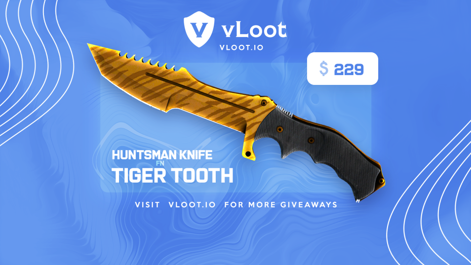 Huntsman Knife Tiger Tooth Giveaway