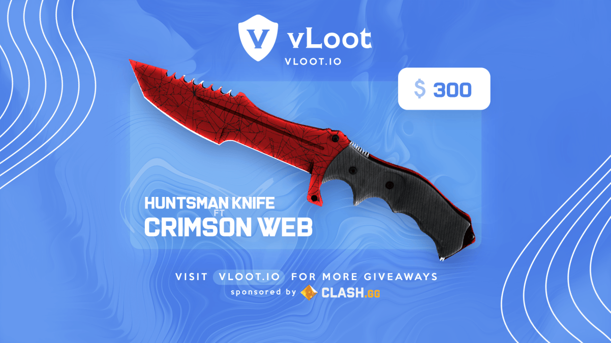 Free Huntsman Knife Crimson Web Giveaway 2023