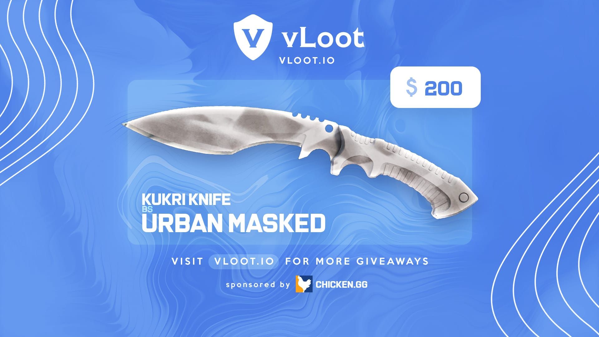 Kukri Knife Urban Masked Giveaway