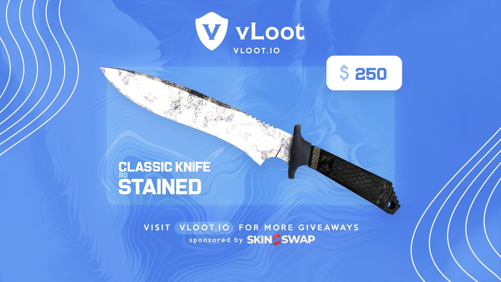 Free Classic Knife Stained CS2