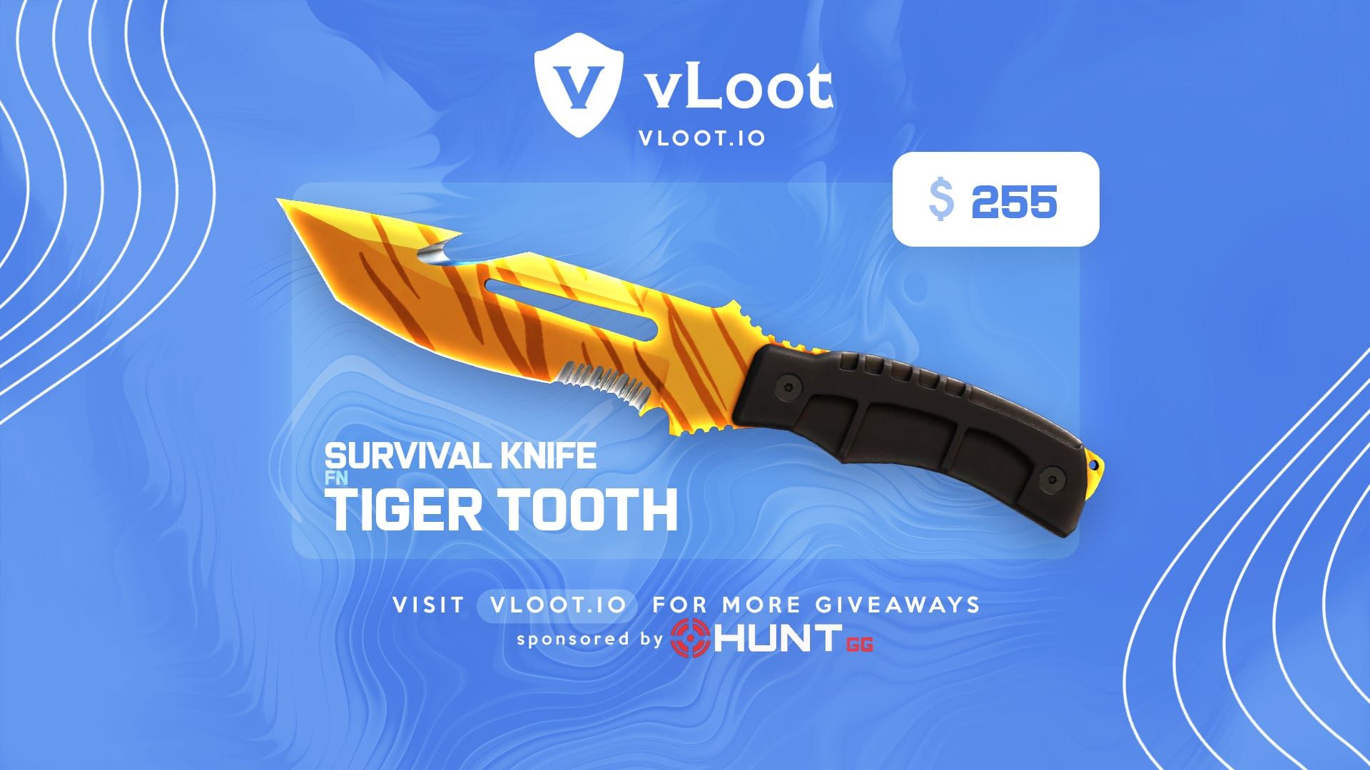 Survival Knife Tiger Tooth Giveaway