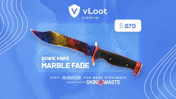 Bowie Knife Marble Fade Giveaway CS2