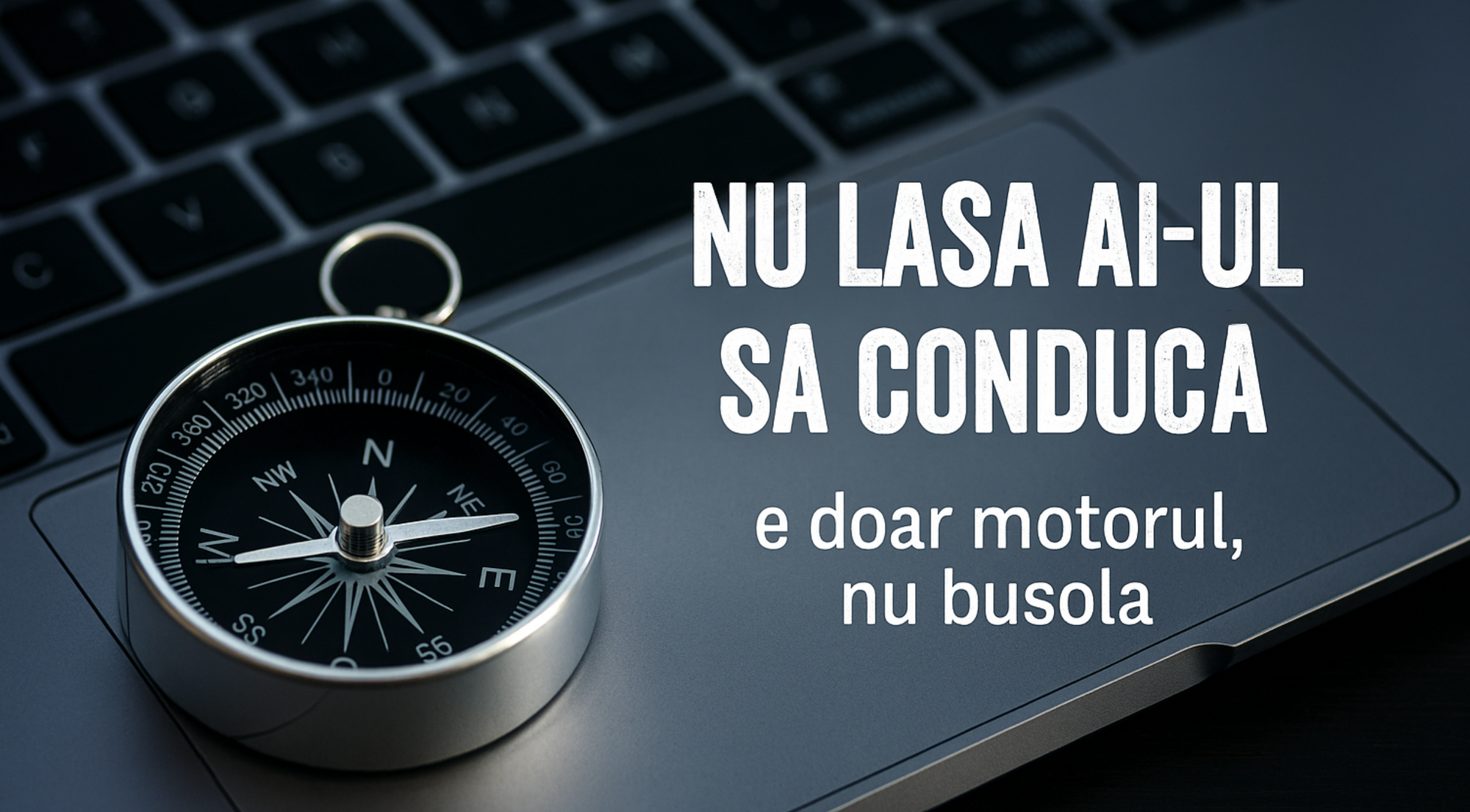 Nu lăsa AI-ul să conducă: e doar motorul, nu busola