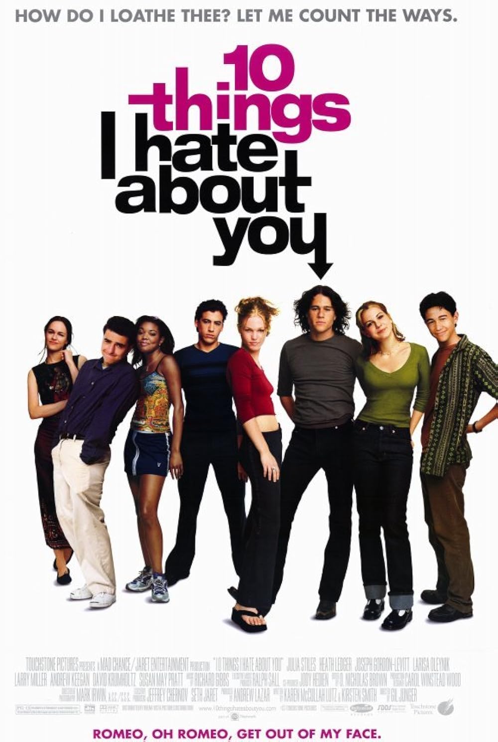 The poster of 10 Things I Hate About You.