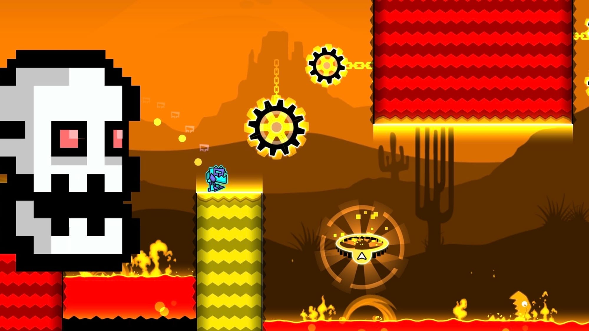 Press Start from Geometry Dash Subzero.