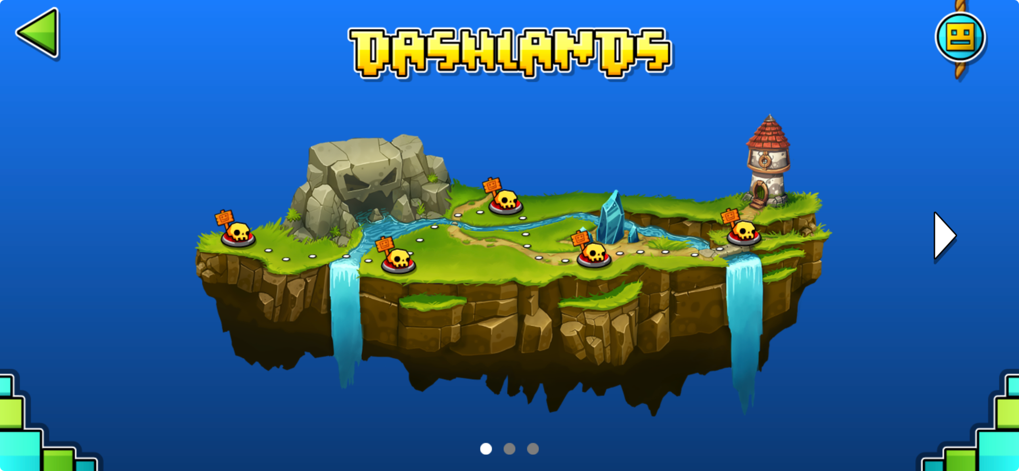 The Dashlands from Geometry Dash World.