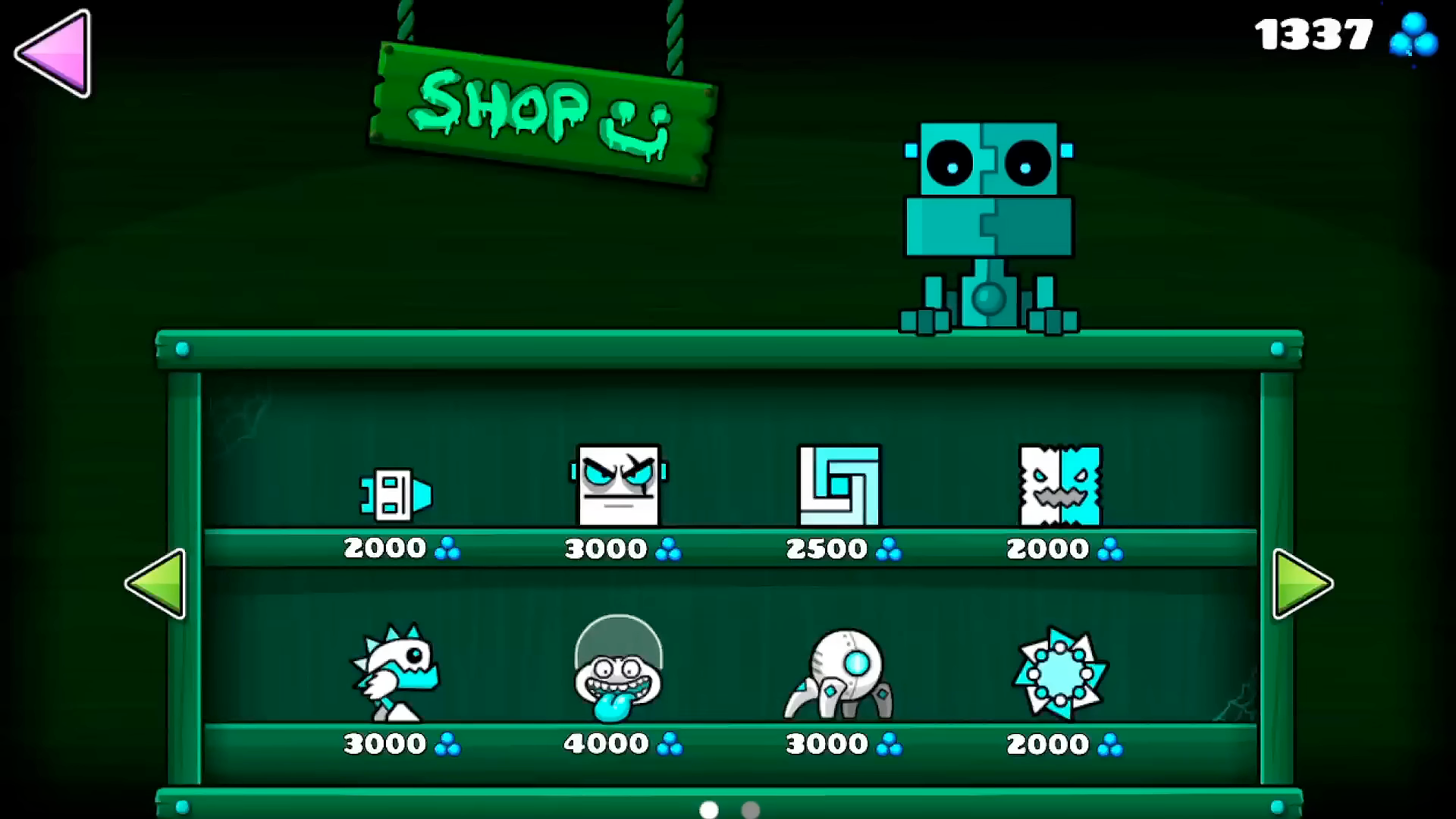 Scratch's Shop in Geometry Dash World.