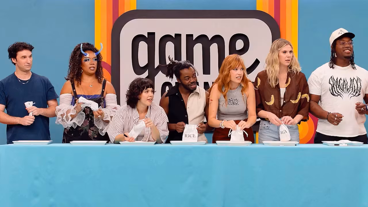 The thumbnail for Game Changer Season 8 Episode 5 "Count The Rice". Starring Zach Reino, Jiavani, Anna Garcia, Demi Adejuyigbe, Catherine McCafferty, Hannak Pilkes, and Ify Nwadiwe.