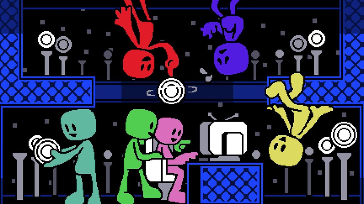 Cute art used for VVVVVV's 2.4 Update announcement! Drawn by cheepthepeanut.