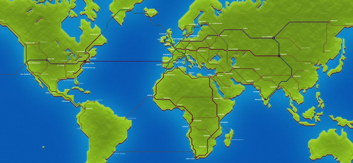 My map in Pocket Trains as of November 12, 2025.