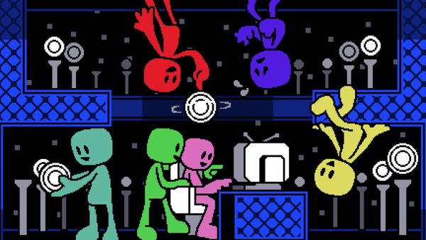 Cute art used for VVVVVV's 2.4 Update announcement! Drawn by cheepthepeanut.