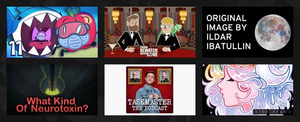 A collage of media I've engaged with this last week.