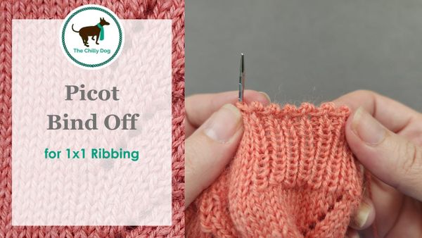 Picot Bind Off for 1x1 Rib