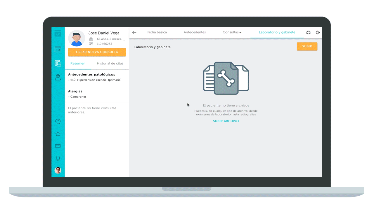 Subir archivos - HuliPractice