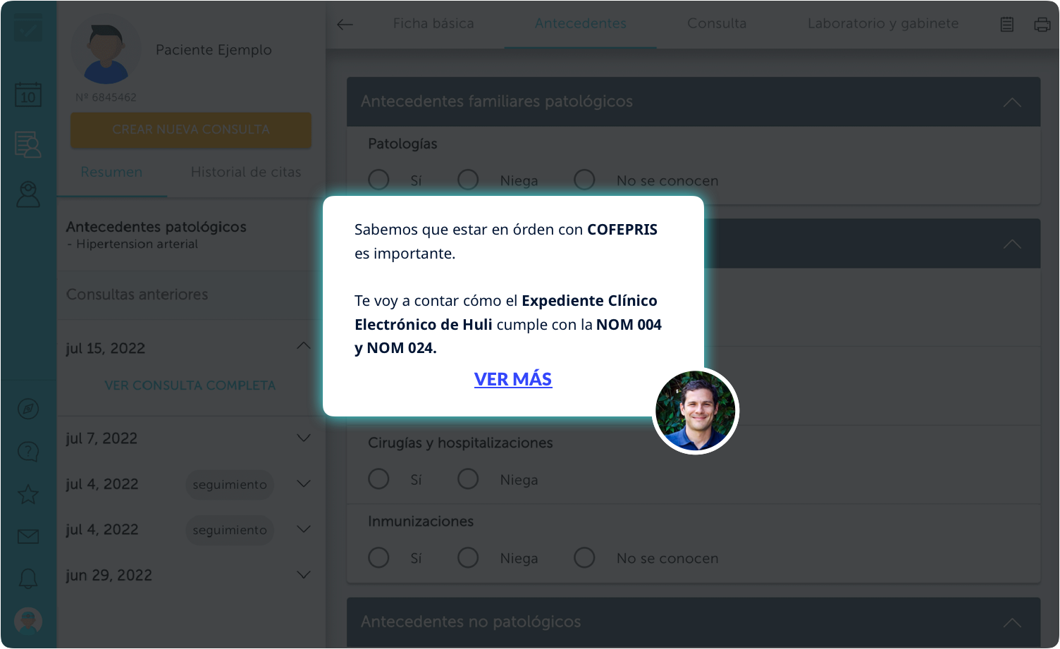 Expediente Clínico Electrónico de Huli