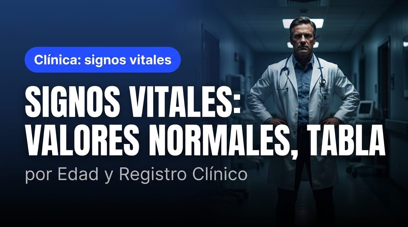 Imagen de portada: Signos Vitales: Valores Normales, Tabla por Edad y Registro Clínico
